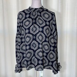 LOFT Size M Long Sleeve Blouse